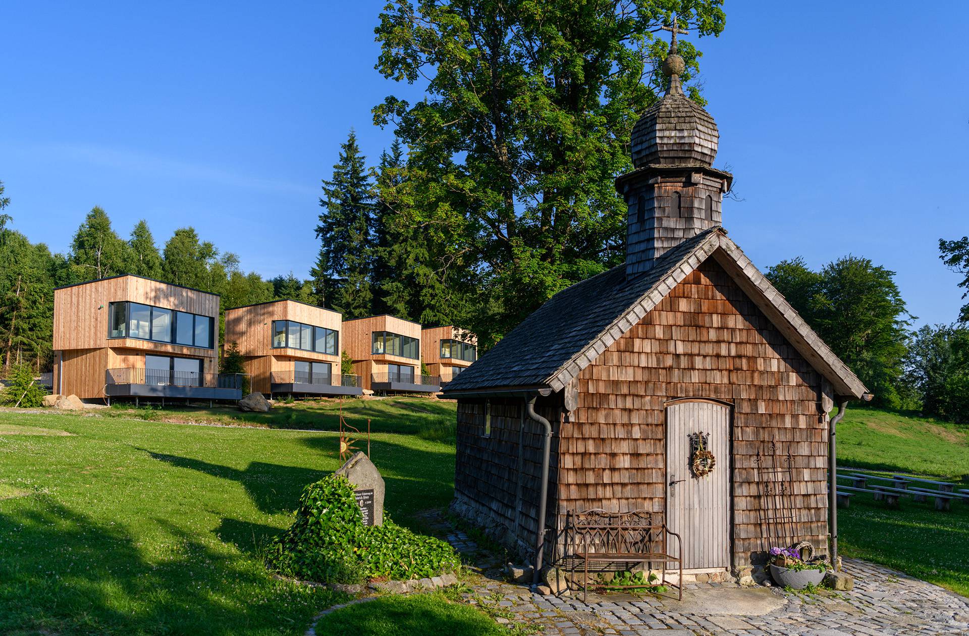 Gutsalm Harlachberg Chalets Bodenmais Bayern Chalets und Erdhäuser in der Gutsalm Harlachberg